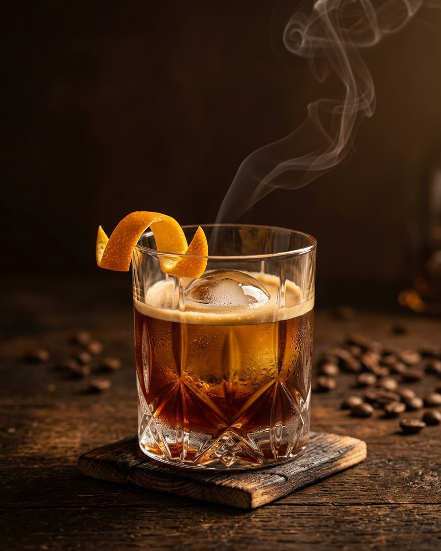 O Mestre Moeiro, drink de whisky single malt com espresso